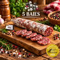 Saucisson fait en Auvergne aux 5 baies