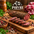 Saucisson fait en Auvergne au Poivre